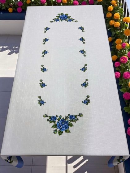Dijital baskılı dikdörtgen masa örtüsü - DB135 ürünü üst fotoğrafı