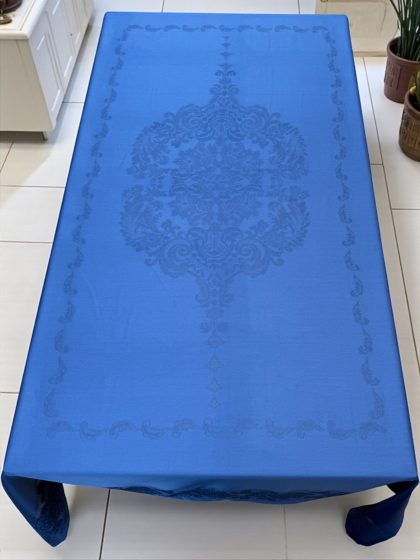 Lacivert Jumbo dikdörtgen masa örtüsü ürünü üst fotoğrafı
